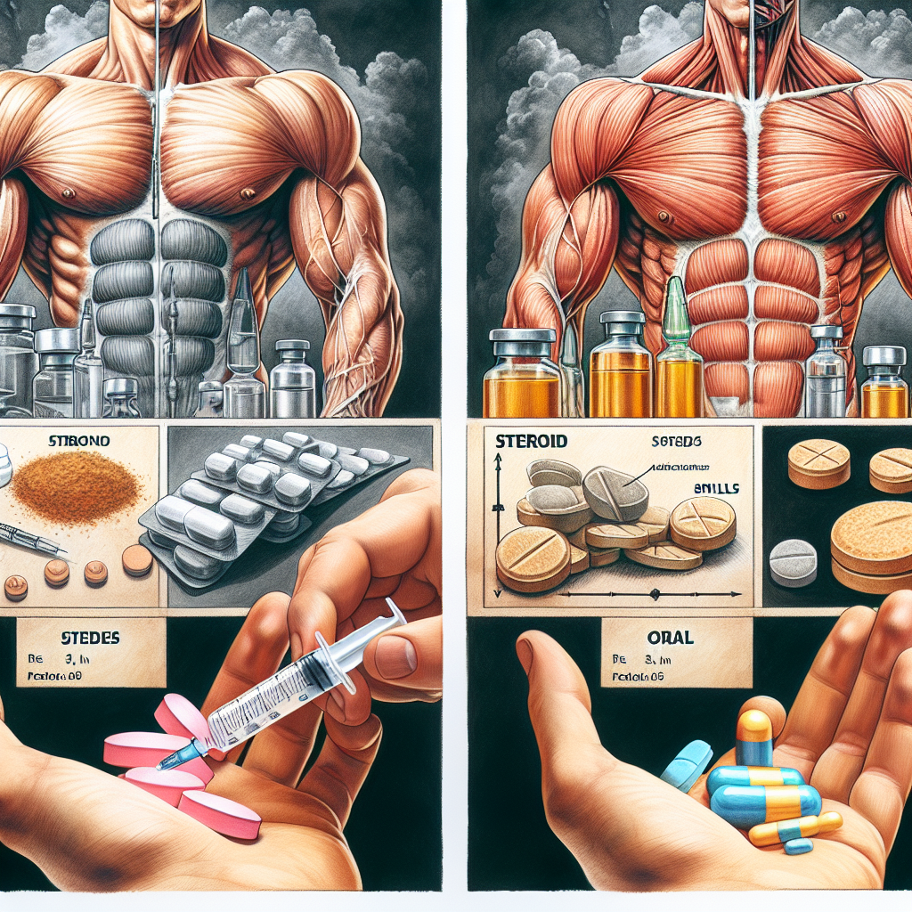 Analyse comparative des injections de stéroïdes et des stéroïdes oraux