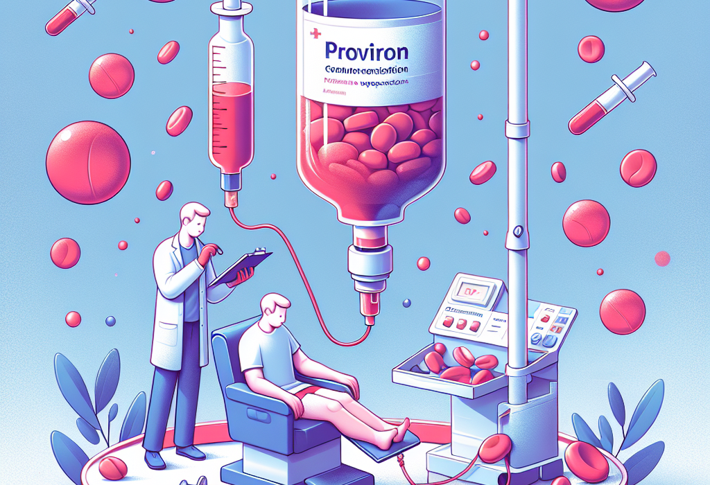 Perfusion de Proviron pour la coagulation sanguine